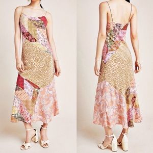Anthropologie x Kachel Diane Silk Bias Slip Dress